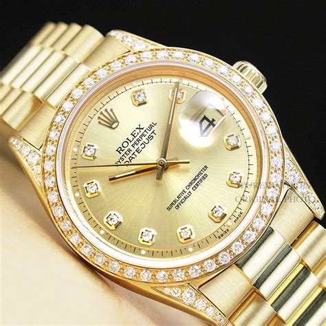 rolex 18k diamonds president|rolex presidential watch for sale.